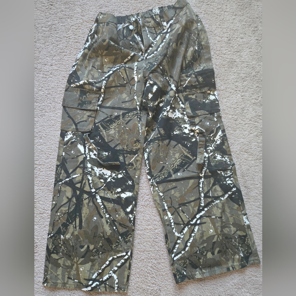 Womens XL Camouflage Pattern Pants